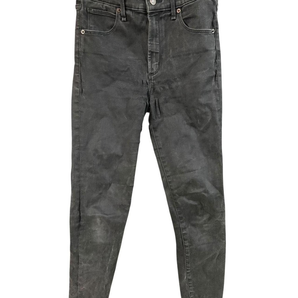 Abercrombie & Fitch Simone High Rise Ankle Skinny Jeans Faded Black 26 2R